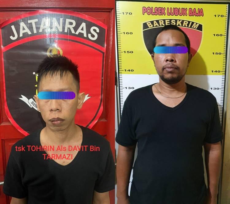 Dua Pria Dikandangkan ke Dalam Sel Polsek Lubuk Baja Batam, Ini Kasusnya