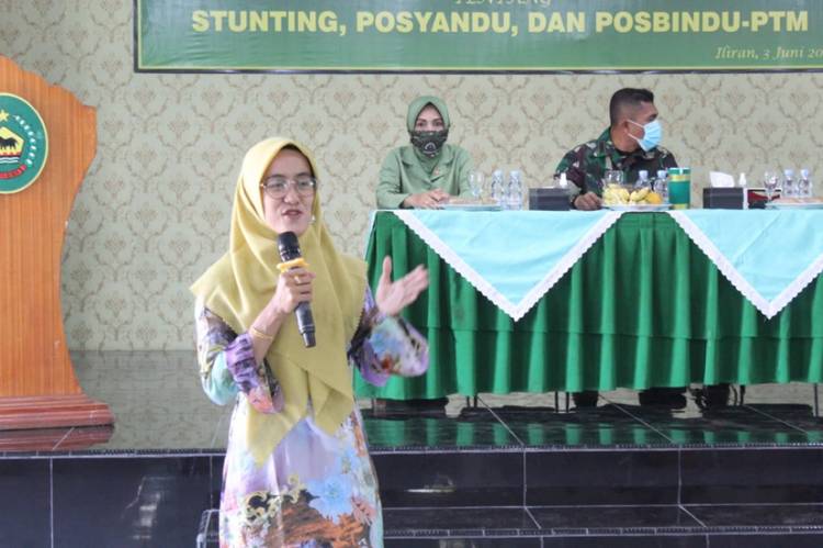 Satgas TMMD lmbangan Kodim 0314/lnhil Selenggarakan Penyuluhan Stunting, Posyandu dan Posbindu-PTM 