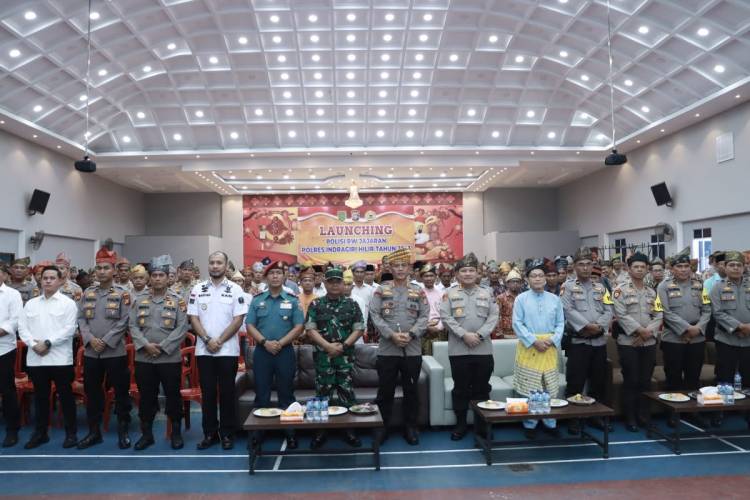 Polres Inhil Hadiri Launching Polisi RW  secara Virtual se-Jajaran Polda Riau
