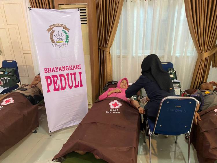 Dalam Rangka Hari Bayangkhara ke 77 Laksanakan Donor Darah