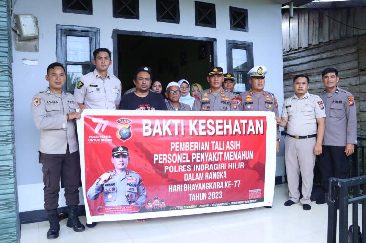 Polres Laksanakan Bakti Sosial Terhadap Personil Penyakit Menahun.