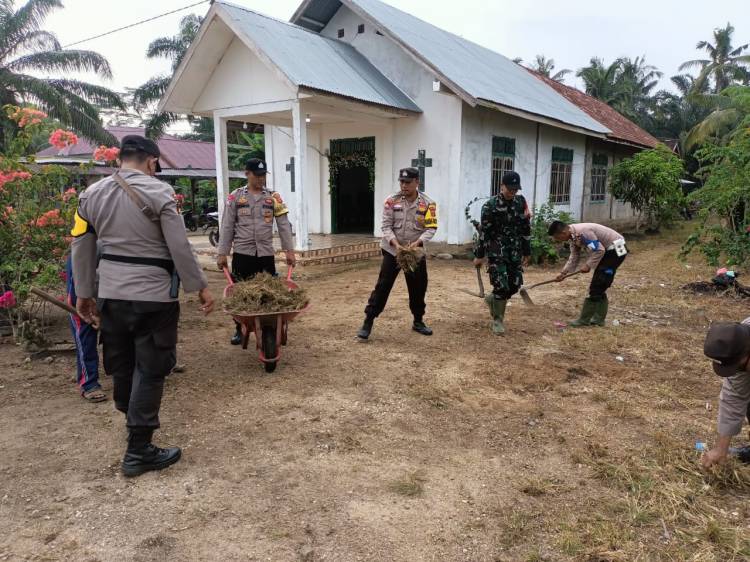 Polsek Tempuling Gelar Goro Dalam Rangka Hari Bayangkhara Ke 77.