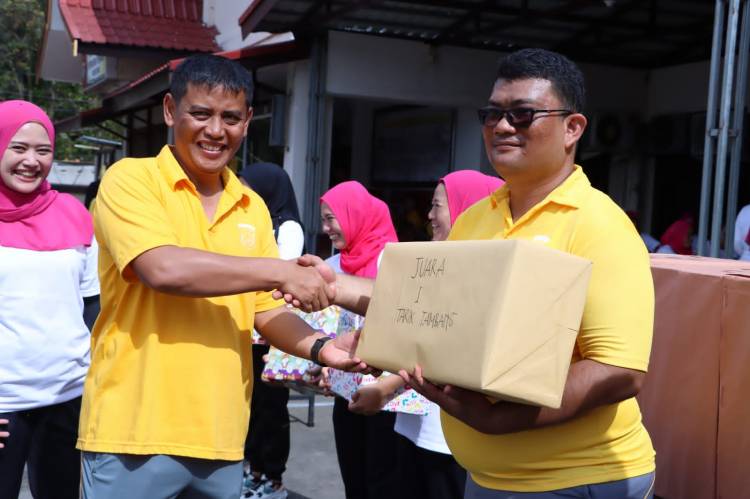 Jalin Kekeluargaan, Personel Polres Inhil Olahraga Bersama