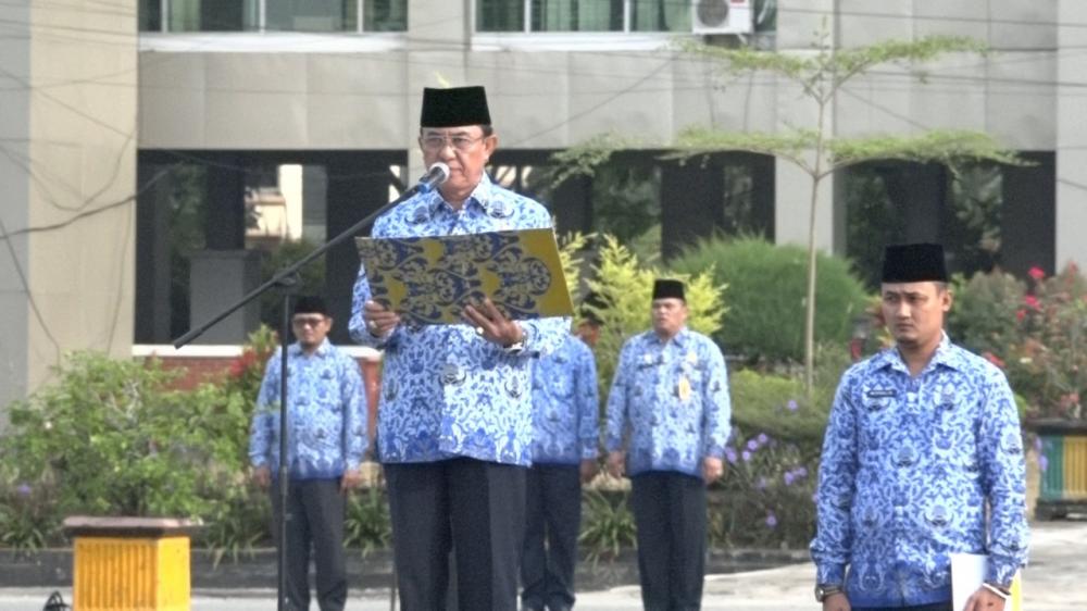 Bupati Inhil: Apel Hari Kesadaran Nasional Momentum Evaluasi Dan Tingkatkan Kinerja Aparatur