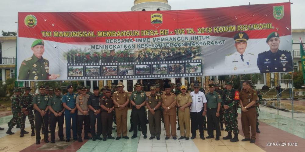 TMMD ke 105 Ta 2019 Diresmikan Langsung Bupati Rohil H Suyatno Amp