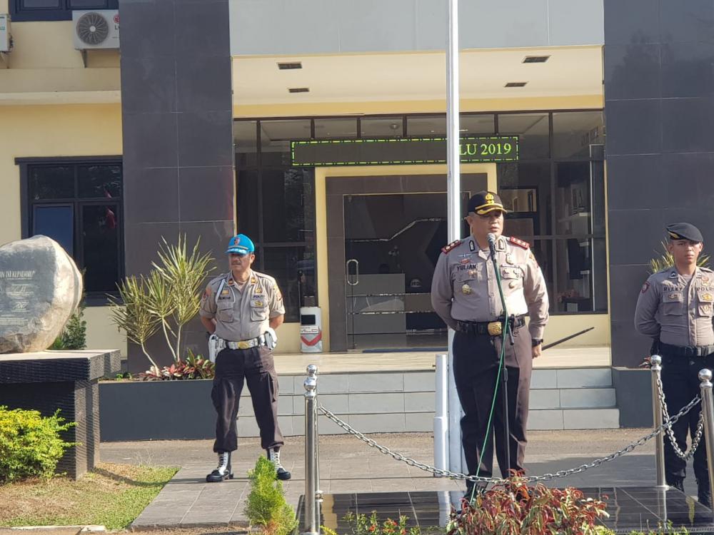 "Kapolres Banjar Pimpin Apel Kesiapan Operasi Bina Kusuma Lodaya Tahun 2019"