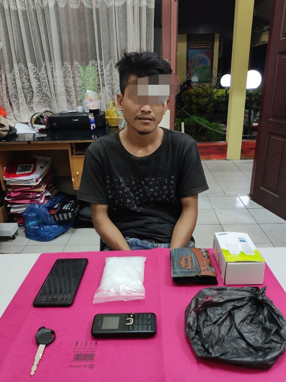 Satu Lagi Pelaku Narkoba Diringkus Resnarkoba Polres Kampar dengan Barang Bukti 1 Ons Shabu