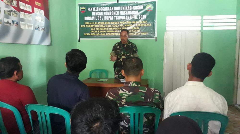 Koramil 05 Rupat Gelar Komunikasi Sosial dengan Masyarakat
