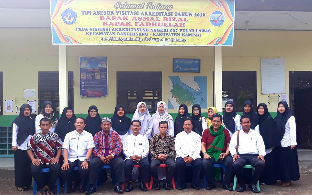Tim Asesor Visitasi Akreditasi Tahun 2019  SD Negeri 007 Pulau Lawas kecamatan Bangkinang-Kabupaten Kampar