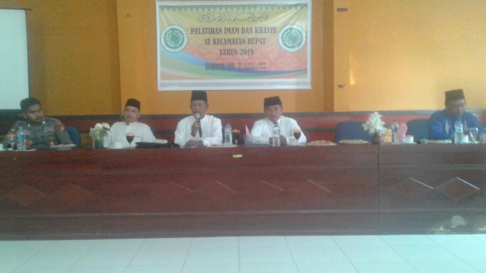 MUI Kecamatan Rupat Gelar Pelatihan Bilal Imam dan Khatib.