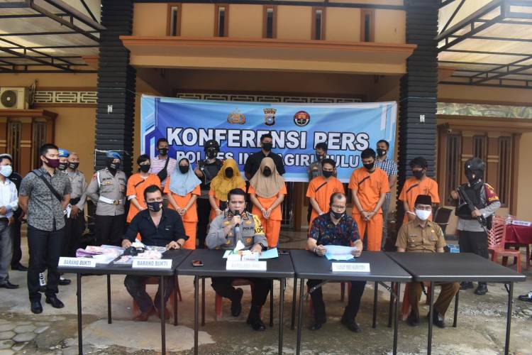 Polres Inhu Ringkus Satu Keluarga Bisnis Narkoba
