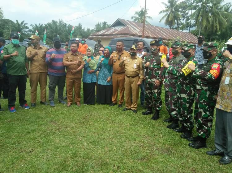 Kunker Ketua Tim Wasev Pantau Kegiatan TMMD Kodim 0303/Bengkalis