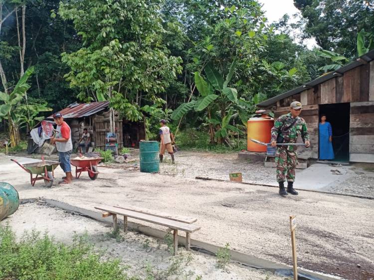 Dengan Semangat Begotong Royong TMMD sebut  dapat Mendukung pembangunan Daerah