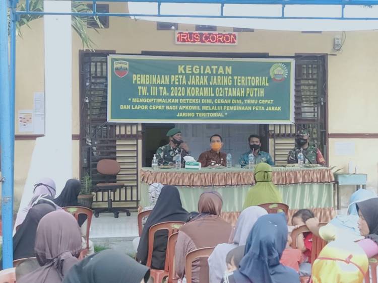 Koramil 02/TP Laksanakan Kegiatan Peta Jarak Jaring Ter TW III TA 2020