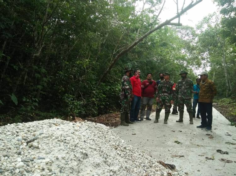 TMMD Ke-108 Tahun 2020 Ciptakan Keharmonisan TNI dan Warga Desa Api Api Kec. Bandar Laksamana. 