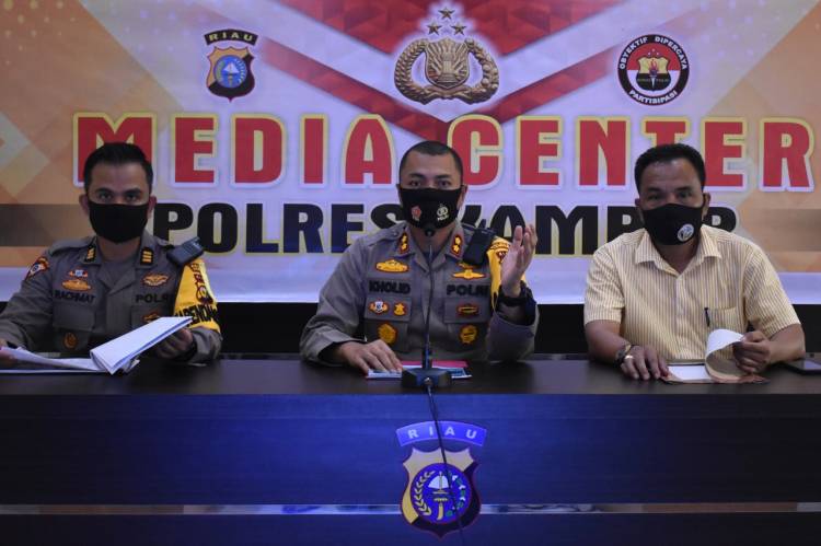 Kapolres Kampar Ekspos Ungkap Kasus Kriminalitas dan Kasus Narkoba Sebulan Terakhir