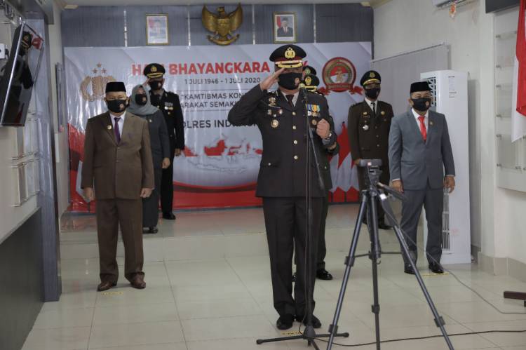 Peringati Hari Bhayangkara Ke-74, Kapolres Inhil :Semoga Polri Dapat Memberikan Pelayanan Terbaik Kepada Masyarakat