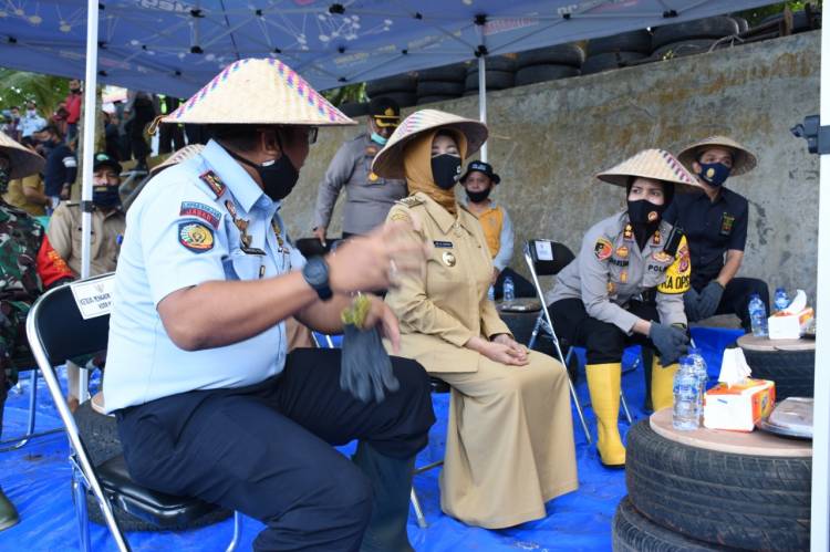 Kapolres Banjar Bersama Forkopimda Tanam Pohon Serentak di Lahan Lapas Kelas IIB Banjar