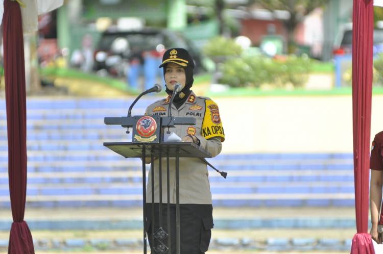 Kapolres Banjar Pimpin Apel Bersama Club Motor Kota Banjar Dalam Rangka Operasi Patuh Lodaya 2020