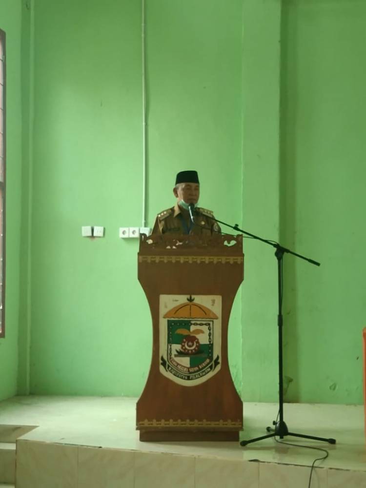 Ratusan Guru Di Kecamatan Bandar Petalangan Ikuti Swab Test Covid-19