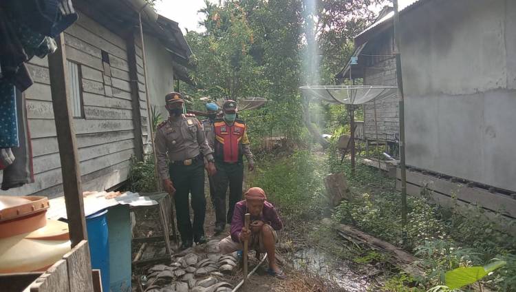 Polsek Gaung Anak Serka (GAS) memprakarsai Pembangunan rumah warga tidak mampu 