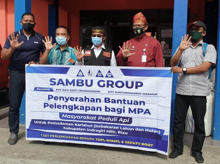 Bupati Inhil HM Wardan Apresiasi 2 Grup Perusahaan Beri Bantuan Perlengkapan Bagi MPA