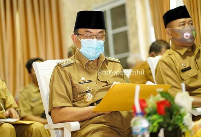 Bupati HM.Wardan Ikuti Webinar Nasional Bersama Kejati Riau