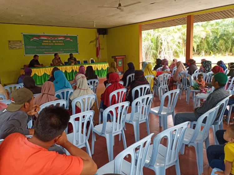 KODIM 0303/BENGKLIS TMMD KE-108 Tahun 2020  Sosialisasi Bahaya Narkoba di DESA API-API