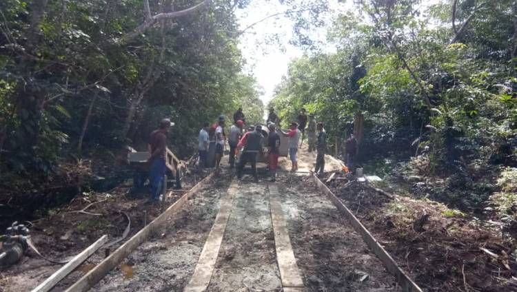 Jalan Parit Medan Api api Dibangun, Bisa Dapat Membantu Percepatan Kemajuan Didaerah 