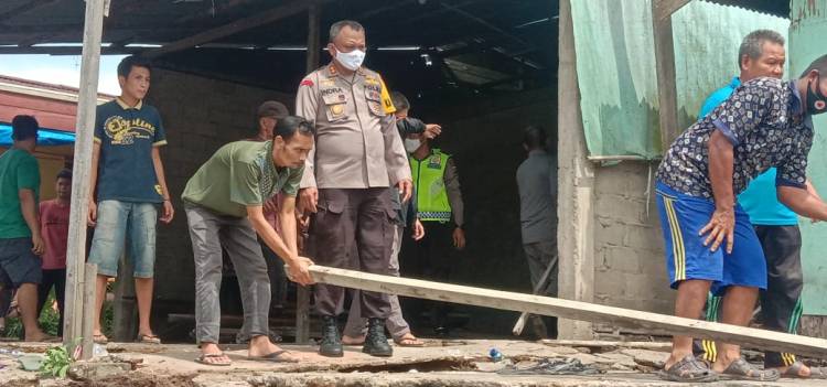Masyarat Seberang Tembilahan Ucapkan Terimakasih Atas Bantuan Polres