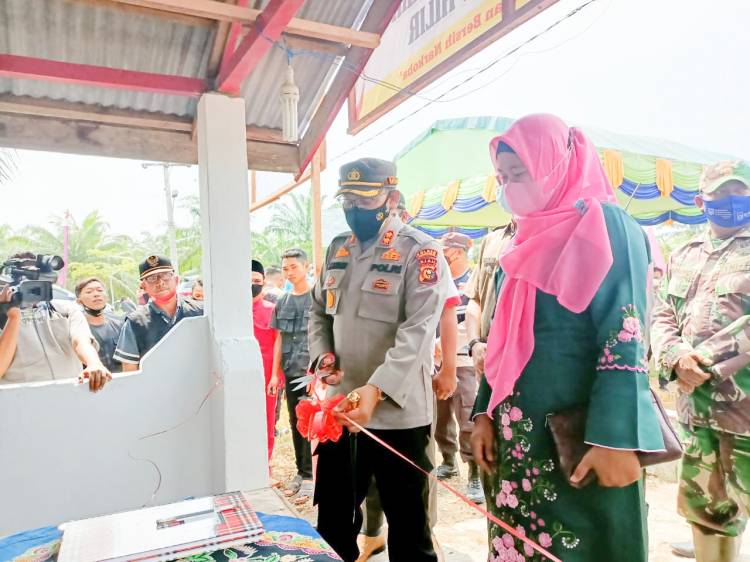 Kapolres Rohil Luncurkan Pembentukan Posko Kampung Bersih Narkoba