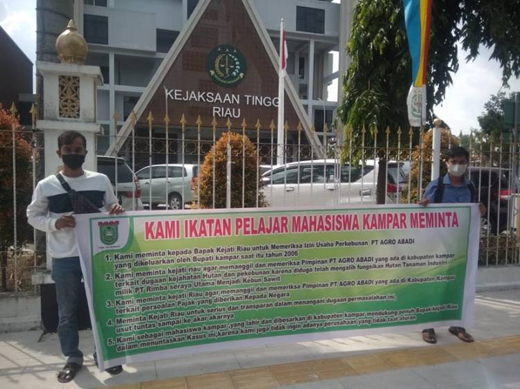IPMK Ajukan 5 Tuntutan, Minta Kejati Riau Usut Dugaan Permasalahan HGU dan IUP PT. AGRO ABADI