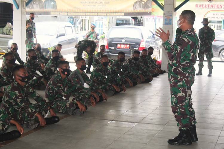 Setiba di Tembilahan, Satgas TMMD ke-111 Kodim 0314/lnhil Mendapat Arahan dari Paster Kodim 0314/lnhil