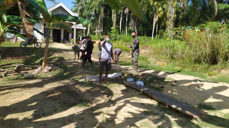 Di Hari Ke 23, TNI Bersama Warga Percepat Pembangunan Box Culvert