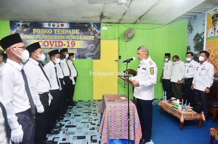 BPD 12 Desa se-Kecamatan Mandah Resmi Dikukuhkan oleh Wabup Inhil H. Syamsuddin Uti
