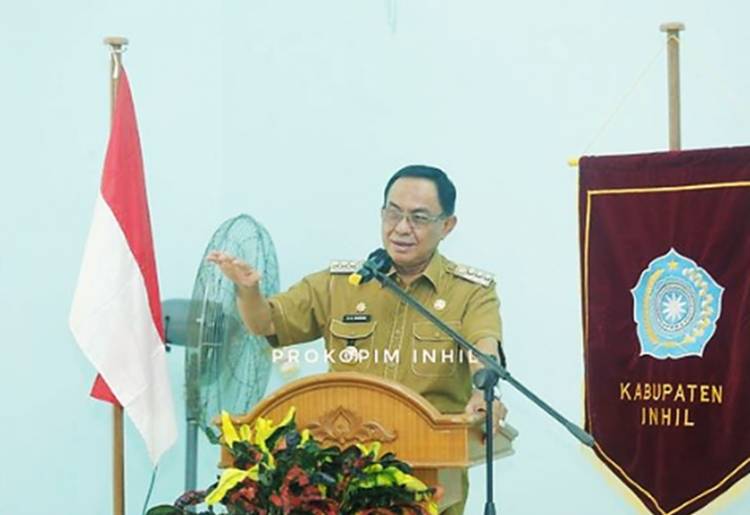Bupati HM. Wardan Membuka Pembinaan Administrasi Pengurus TP-PKK Inhil Tahun 2021