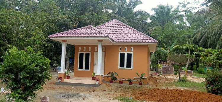 Terharu, Pembangunan Rumah Program TMMD Milik Seorang Nenek 61 Tahun di Rohil Selesai