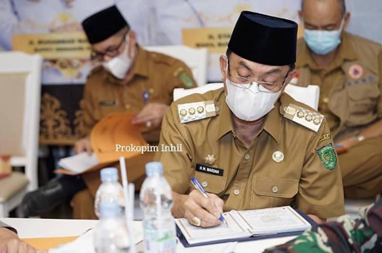 Usai Rakoor Bersama Presiden Joko Widodo, Bupati Inhil Lanjutkan Rakoor Bersama Gubernur Riau 
