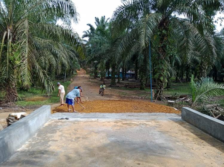 Box Culvert Program TMMD di Dusun Bukit 5 Rampung, Beberapa Hari ke Sudah Dapat Digunakan Warga