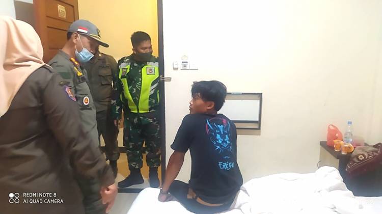 Tim Yustisi Satpol  PP Inhil Menjaring 18 Orang dari Sejumlah Penginapan dan Tempat Hiburan