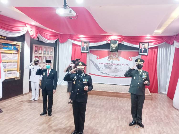 Polres Rohil Gelar Upacara HUT Bhayangkara
