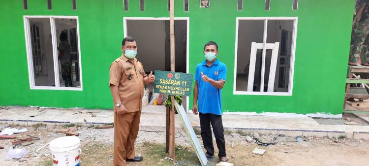Pembangunan Mushollah Capai 95 Persen, Penghulu Bagan Sinembah Jaya Apresiasi Program TMMD