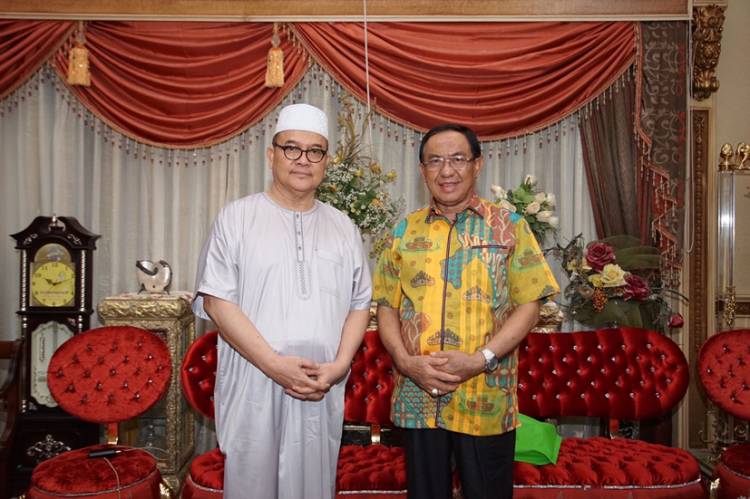 Usai Lawatan di Kuansing, Bupati Inhil Sambangi Mantan Gubernur Riau Rusli Zainal
