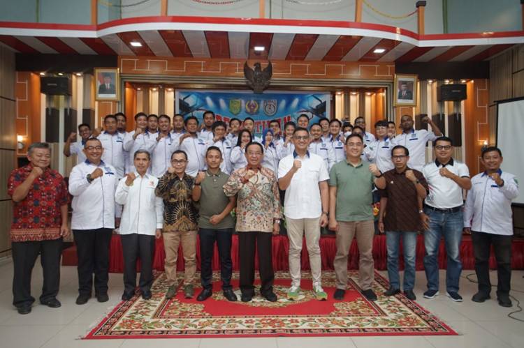 Bupati HM. Wardan Hadiri Pelantikan Pengurus PERBASI Inhil Periode 2022-2026