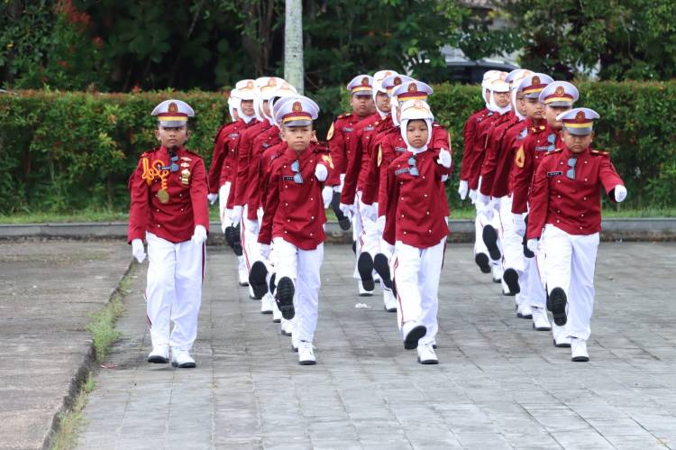 Pocil Unjuk Kebolehan di Depan Forkopimda Inhil Usai Upacara Bhayangkara ke 77