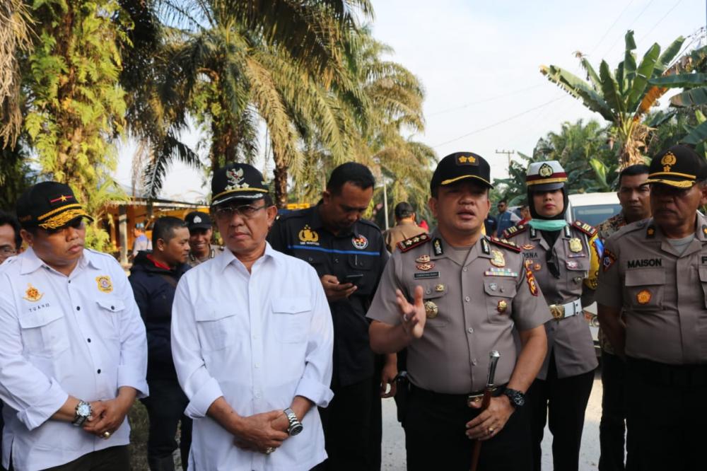 Penyelesaian Konflik, Kapolres Inhil Himbau Pendeta dan Jamaat Bersambar Hingga ada Kepastian Lokasi 