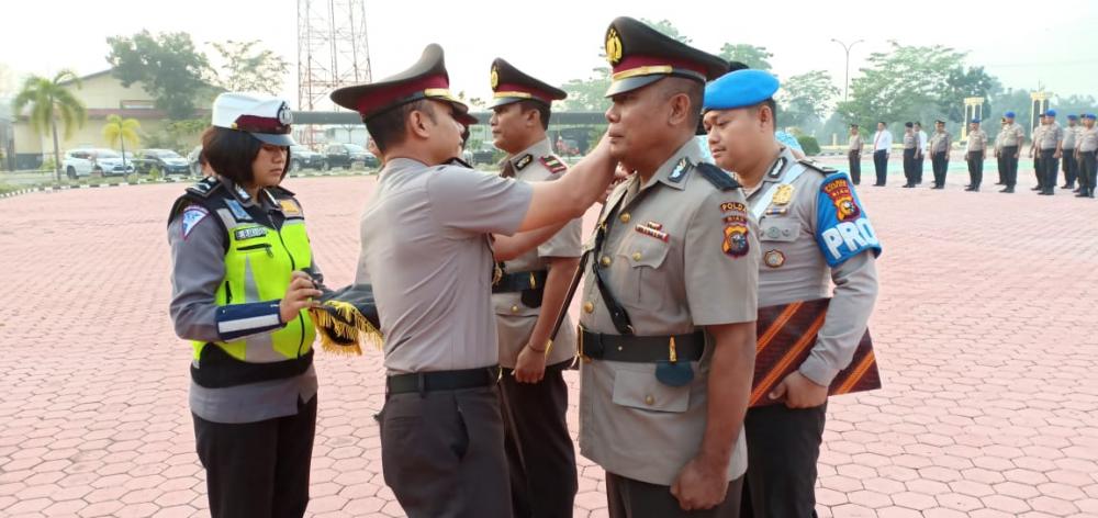 Kapolres Rohil Pimpin Sertijab 3 Perwira Polsek di Jajarannya