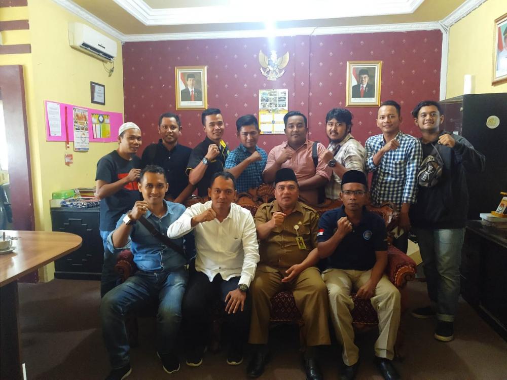 IWO(Ikatan Wartawan Online) Kabupaten  Indragiri Hilir Audiensi Dengan Disdukcapil Kab Inhil