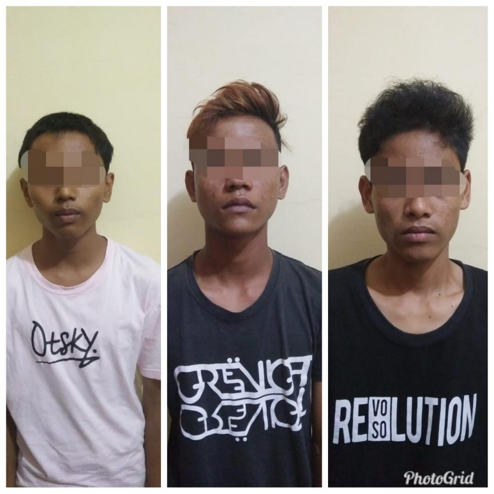 Tiga Orang Remaja di Tembilahan Ditangkap Polisi Curi Kabel Induk Penerangan Milik Disparporabud