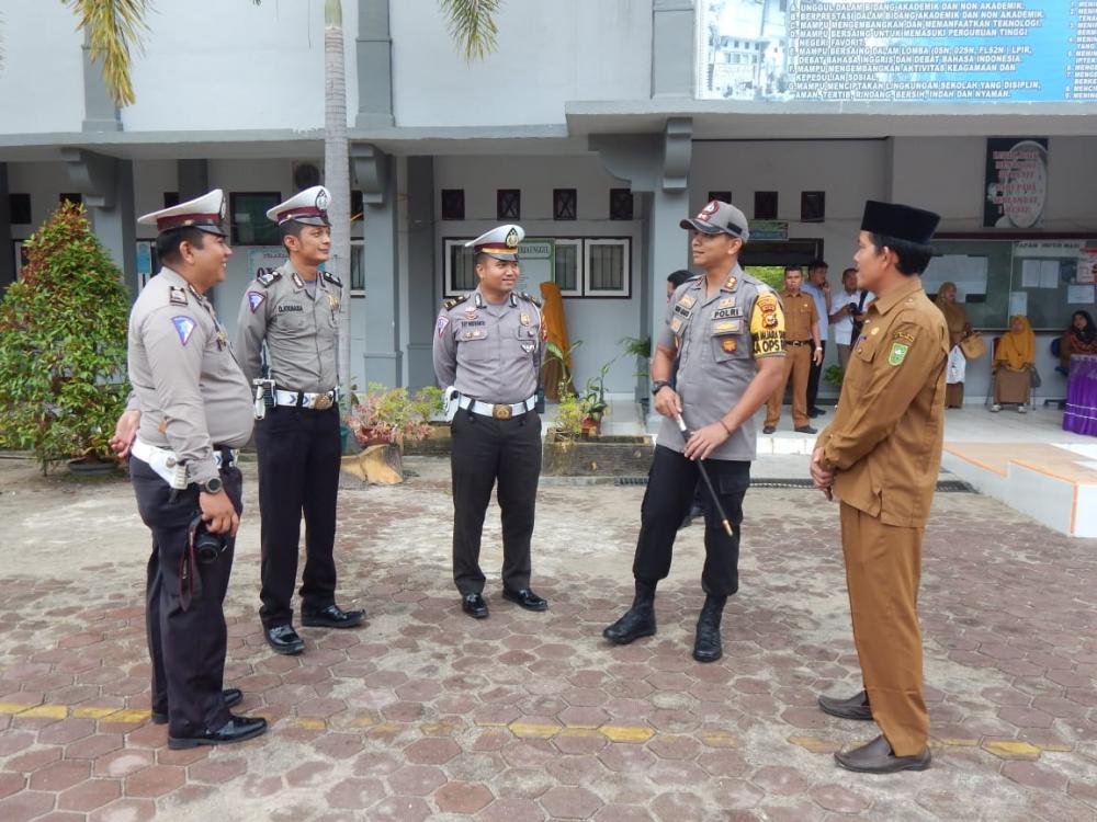 Kapolres Kampar Koordinasikan Pembinaan Pelajar dengan Kepala SMAN 1 Bangkinang Kota